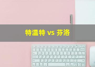 特温特 vs 芬洛